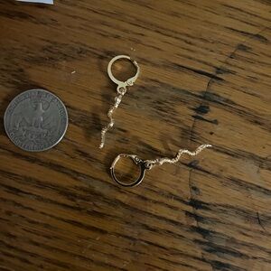 Twisted Gold Hoop Earrings